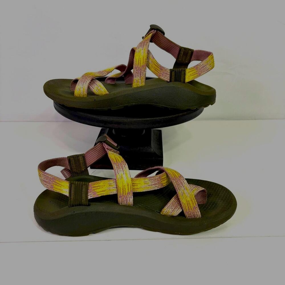 Chaco Women's Sandals in Purple and Yellow Size 9